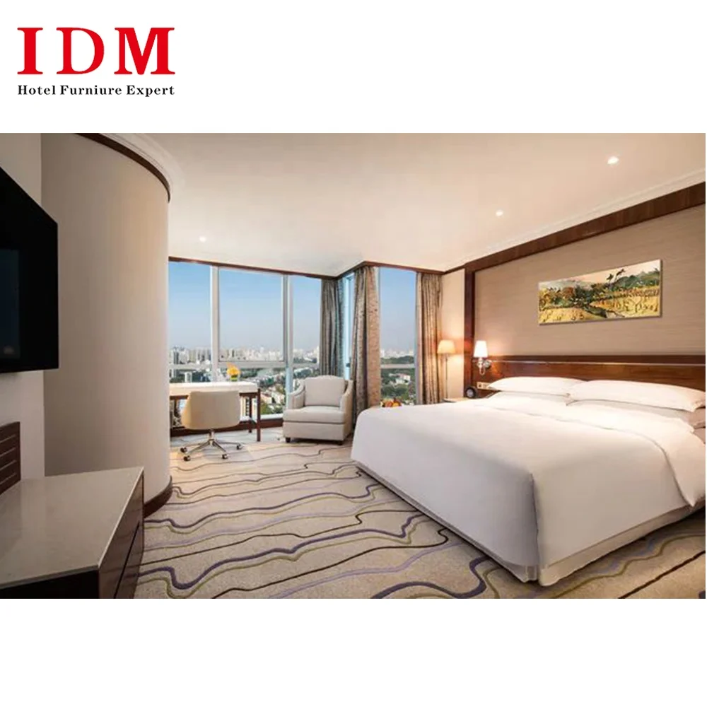 Custom Latest Hotel Bedroom Furniture Set Guest Room Hotel Bed Room Furniture Bedroom Set Full Set