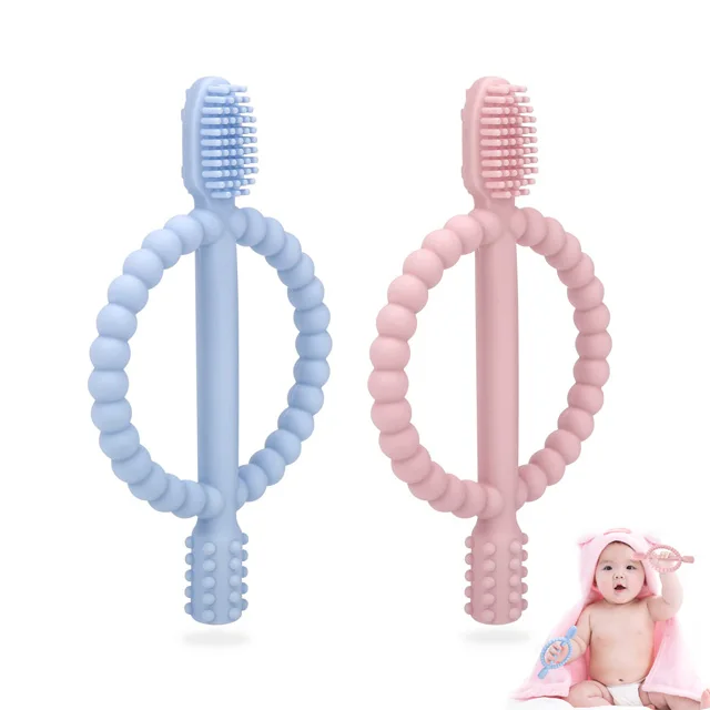 Прочная Мягкая Силиконовая зубная щетка для детей