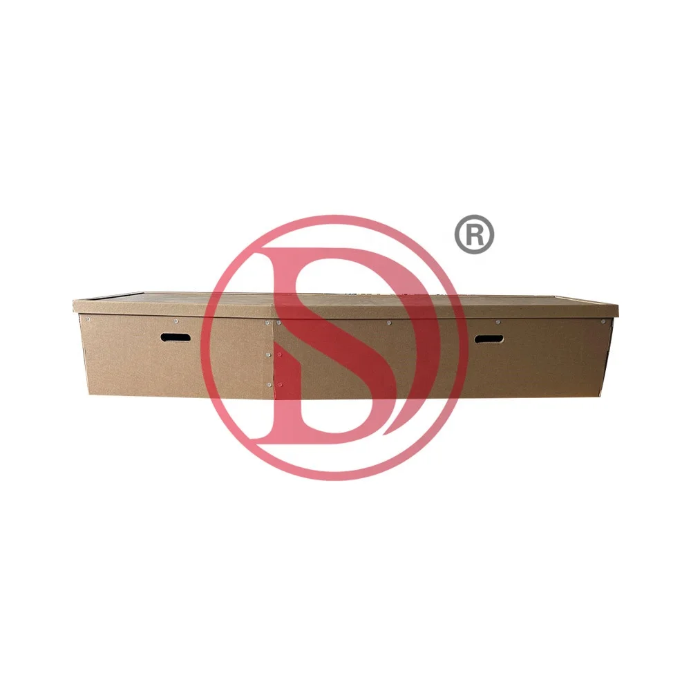 European Style Recyclable Cardboard Coffin Environmentally Friendly Paper Body Cover for Adult Cremation