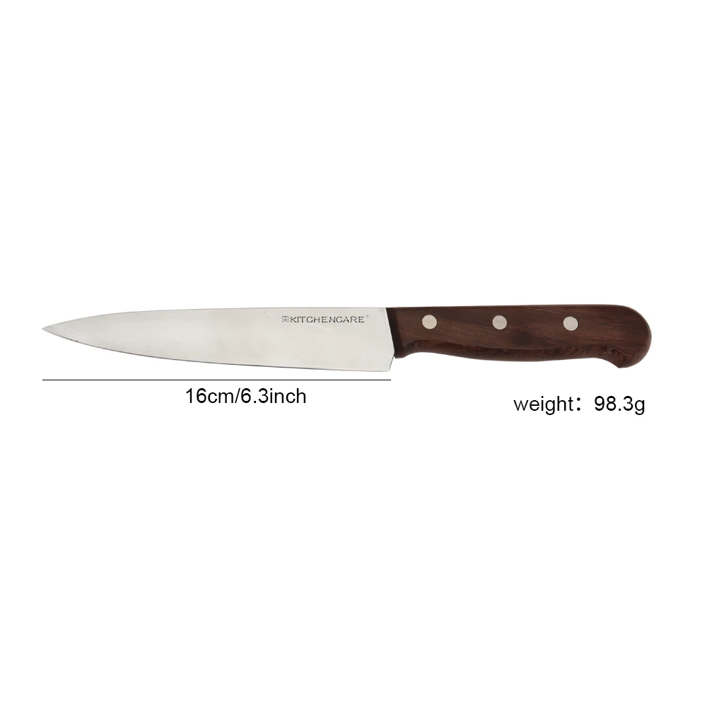 KITCHENCARE Wholesale 7inch Wooden Slicing Chef Knife Meat Butcher Knife for Kitchen