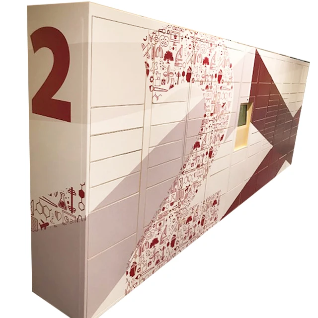 Secure Storage Solution Steel Parcel Delivery Lockers with Custom Lockers and Camera