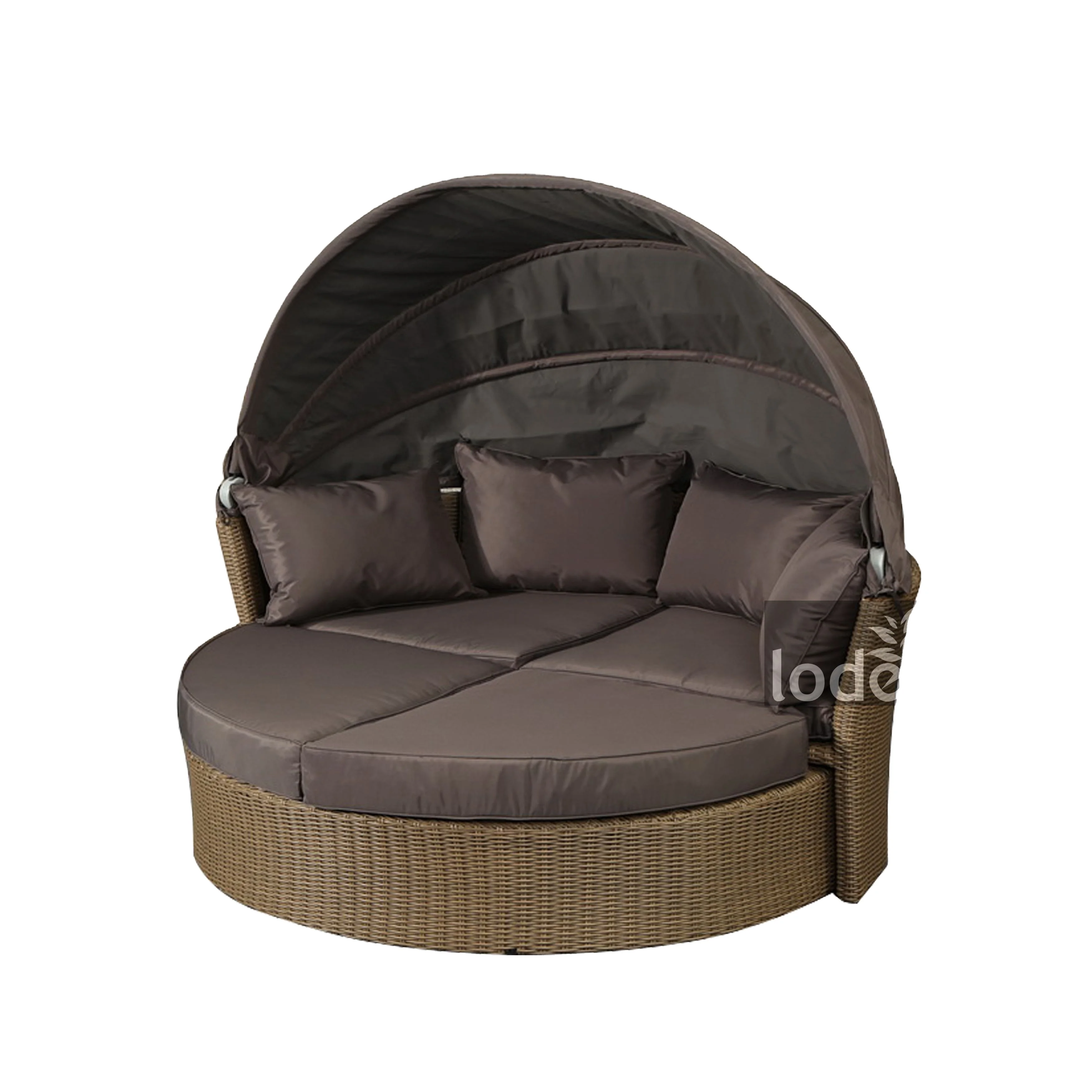 Bestselling outdoor furniture daybed Garden Wicker Patio Bed Round