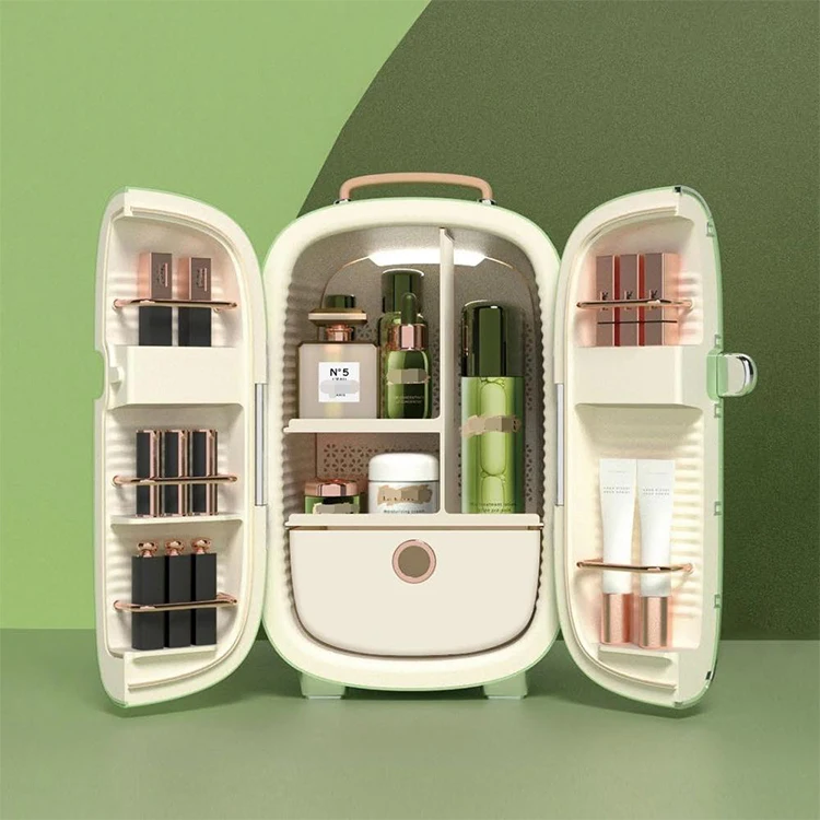 OEM новый мини-холодильник/12L косметический двойной дверной Ретро косметический мини-холодильник для пива холодильник для ухода за кожей