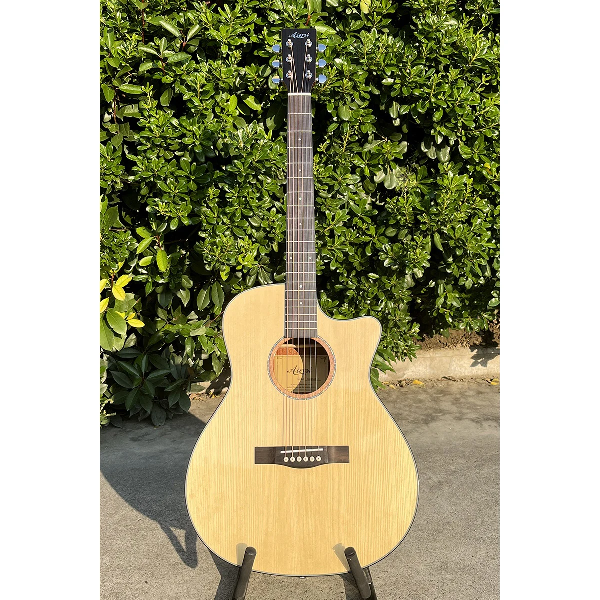 wholesale price Full pack aiersi brand 40 Inch GA body style solid top acoustic guitar for guitarist