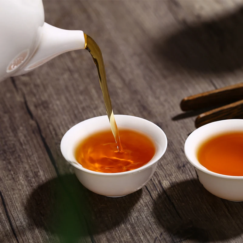 Темные чайные пирожные Hunan Anhua Hei Chai в индивидуальной форме Темный розовый чай по оптовым ценам от производителя
