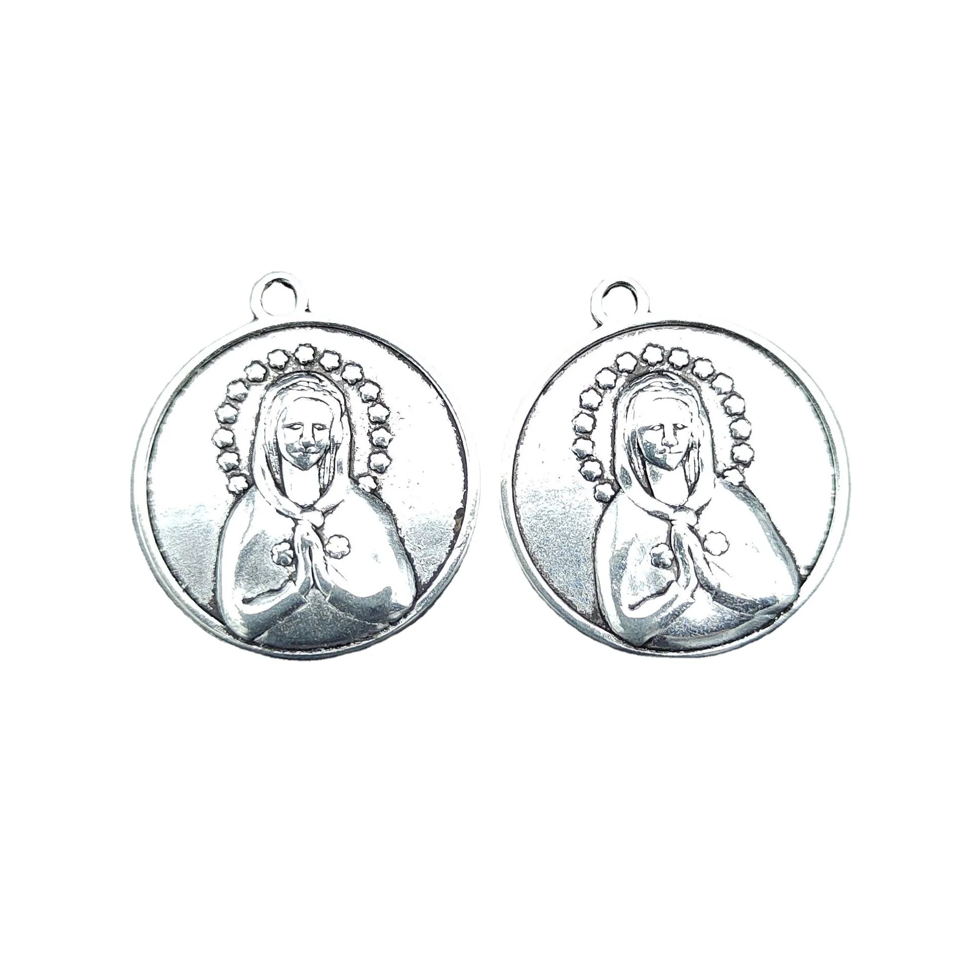 European and American jewelry accessories round portrait DIY necklace keychain pendant bracelet accessories jewelry