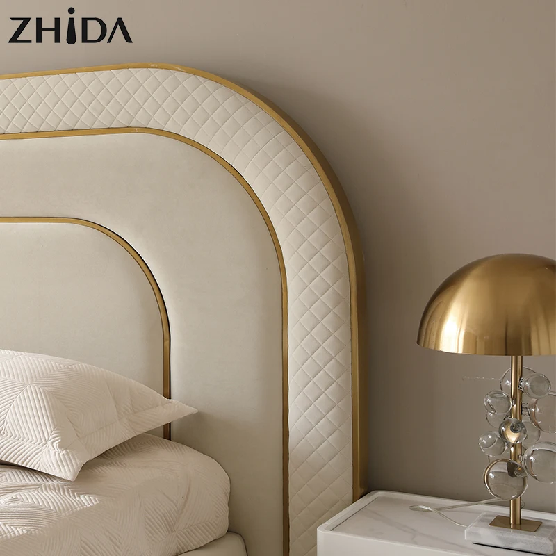 Foshan furniture factory wholesale luxury bed king size bed frame luxury bedroom furniture set luxury king size bed classic