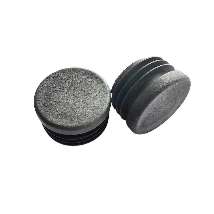 supply Round Tubing Black Plastic Insert Plugs 38mm plastic round pipe plug Furniture plastic pipe end plug
