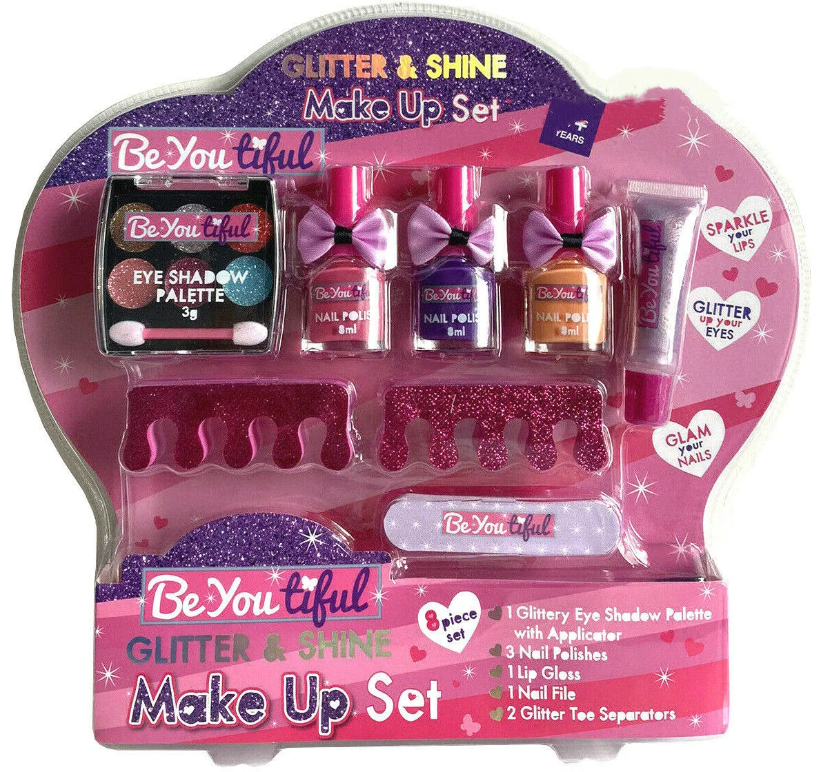 Great Girl Gift Princess Glitter Shine Make Up Set Kids Nail Polish Private Label