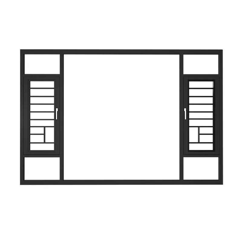 Hurricane Impact Aluminum Casement Windows Thermal Break  Window Double Toughened Glass With Screen Netting for house