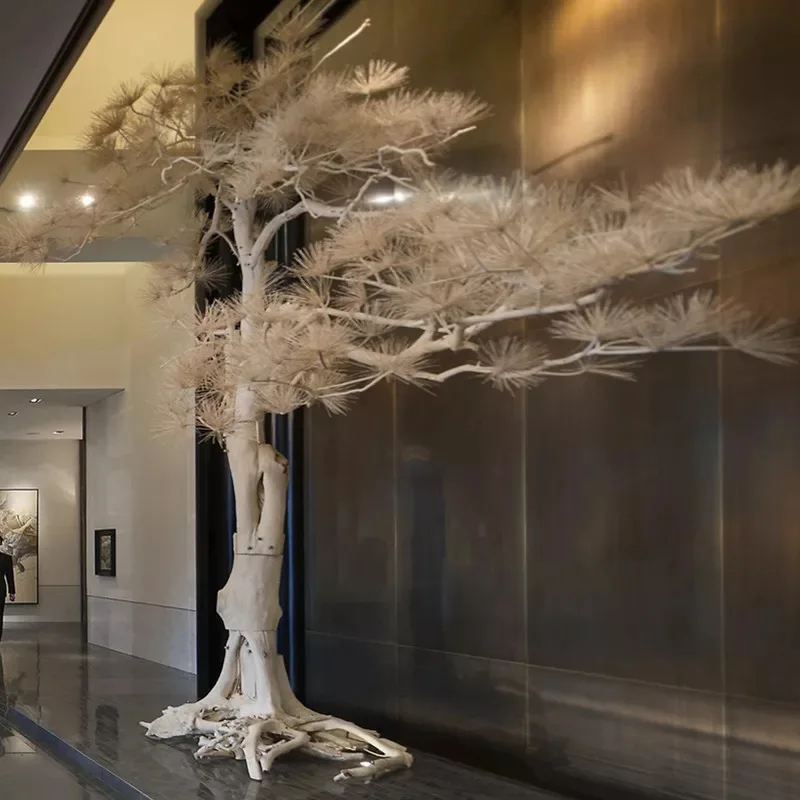 indoor home decorative small artificial cypress nature pines trees