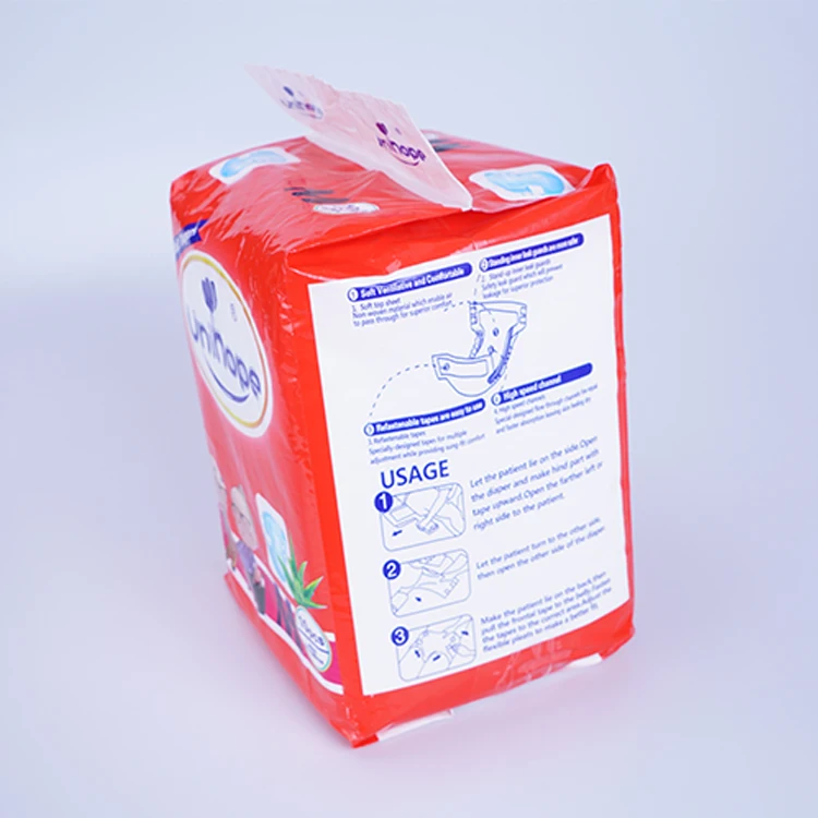 Factory Direct Uganda Production Equipment S Weight Range From 45-95 Kg. Disposable Adult Diaper For 100% Safety