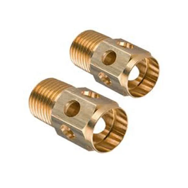 Custom Dongguan CNC manufacturing brass extension shaft hexagonal coupling coupling motor connector brass part