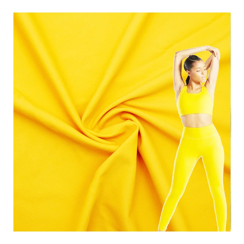 Nylon Spandex Fabric 78%nylon 22% spandex plain 4 way stretch fabric for yoga fabric