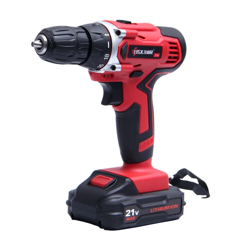 Power Tools Cordless Drills Mni Hand Drill Machine Kits Charger Force 18V Drilling Toolkit With 2 Batteries And Set Tools