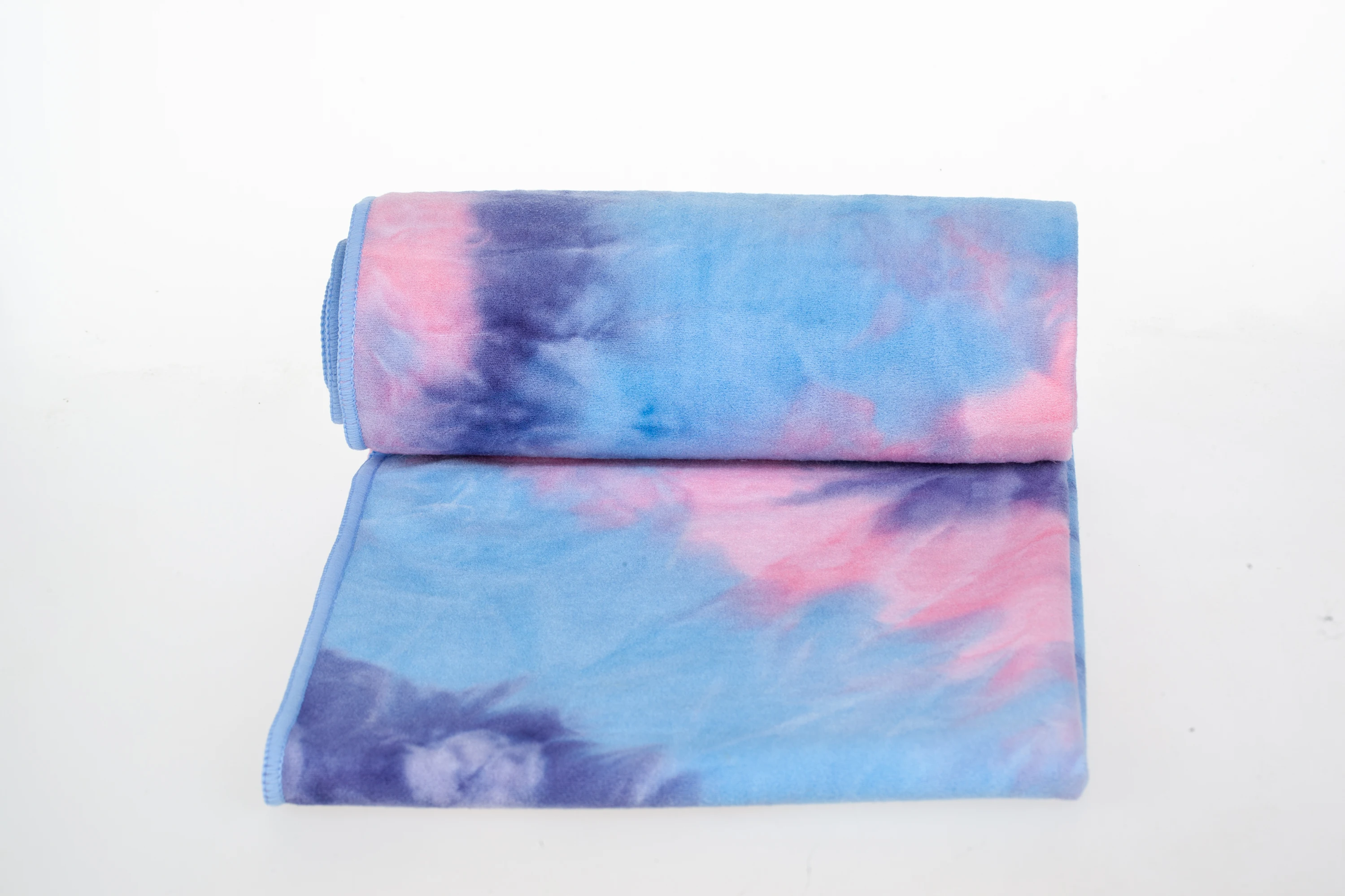 Non Skid Foldable Quick Dry Hot Gym Mat Tie-Dyed Soft Microfiber Yoga Towel