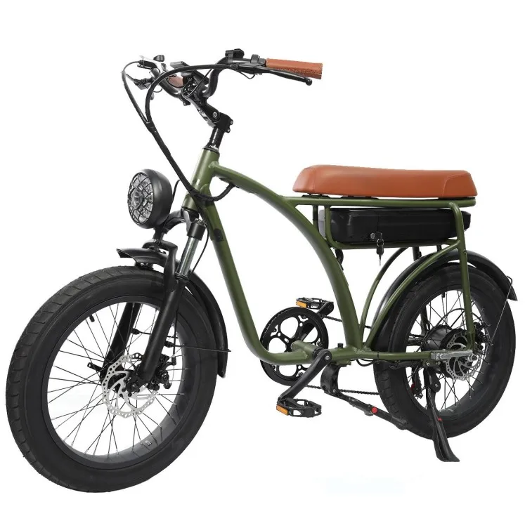 2023 low price cheap off-road new design Vintage fat tire hub 500w motor 20 inch wheels e bicycles electric bikes for adults