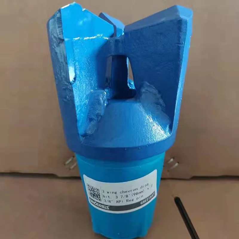 trialetas 9 7/8' inch ( 251mm ) 3 Wings Step Type Blade Bit with 3 1/2' API Reg Pin Thread