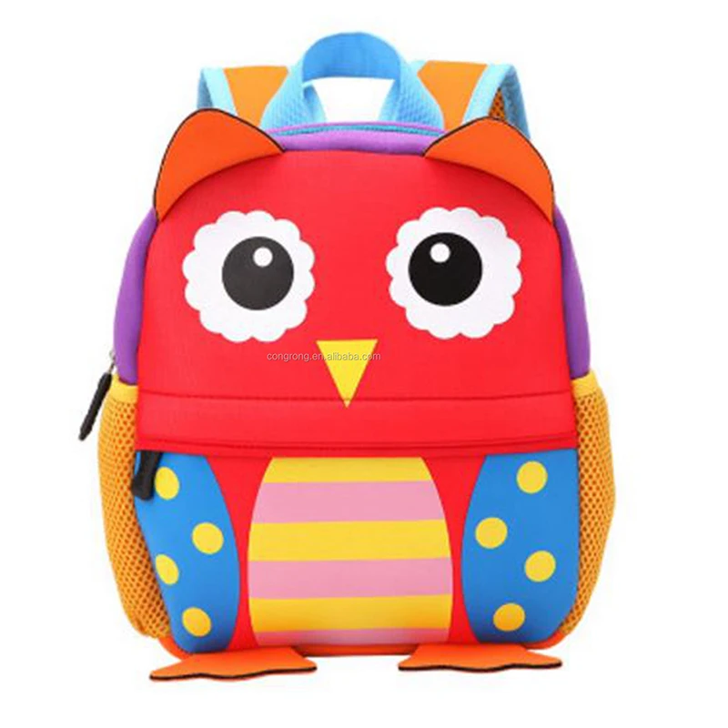 cute cartoon animal shape school bag for kindergarten pupil