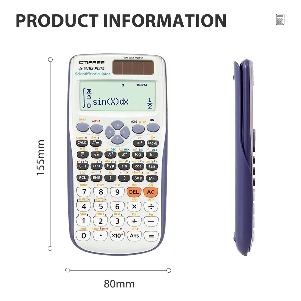 Scientific Calculator fx-991es plus Office Supplies Multi-Function Scientific Calculator 991ES Electronic Digital Calculator