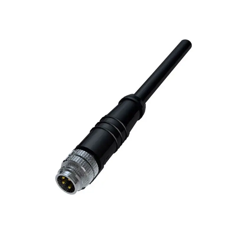
Led lighting outdoor cable m8 ip67 2 pin 3pin waterproof connector 