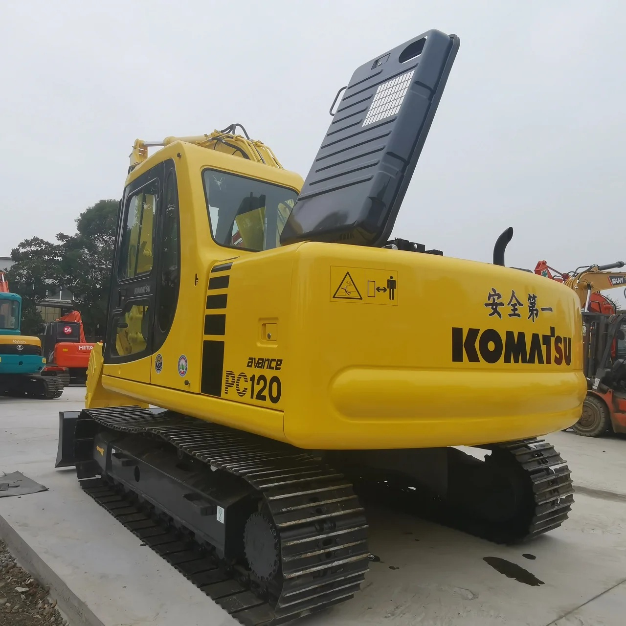 Подержанные Экскаваторы KOMATSU PC120 оригинальный японский гусеничный подержанный экскаватор Komatsu