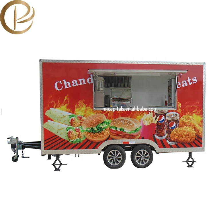 Top selling mobile food cart for slush machine mobile food kiosk catering trailer used food trucks for sale in germany