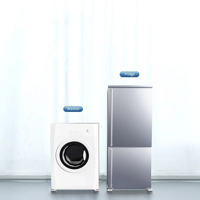 Washing Machine Base With Wheels Washing Machine Stand Extendable Appliance Rollers Refrigerator Base with Locking Wheel