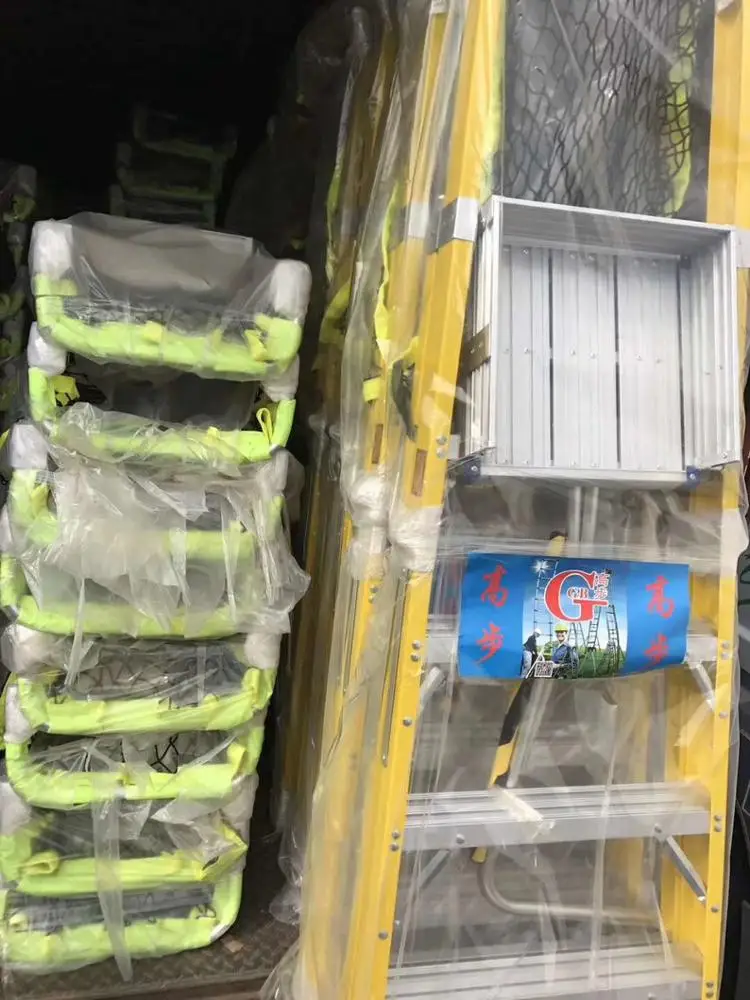 Super Wide 3 Step Mobile Platform Steel Ladder