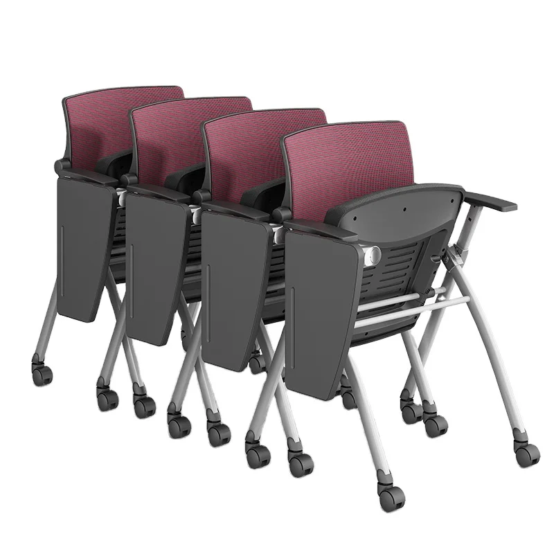 
folding write arm office chairs training chair for home office workstations 546AT 