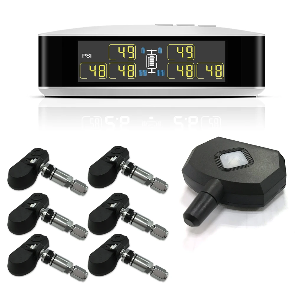 Система контроля давления в шинах CAREUD TPMS на солнечной батарее 0-116 Psi 0-8 бар TMPS внутренний датчик автомобиля