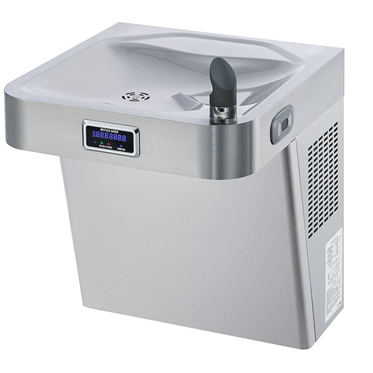 ADA Wheelchair Accessible Wall Mounted 316 304 Stainless Steel Drinkwater Bubbler Sink Drinking Water Fountain