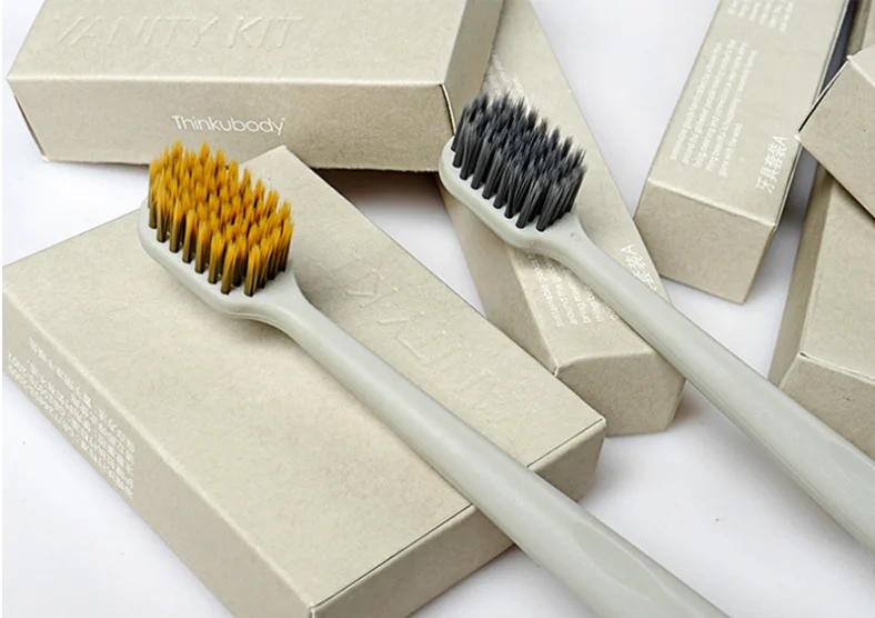 Taste level hotel B&B disposable toiletries toothbrush toothpaste set kraft paper packaging shampoo comb