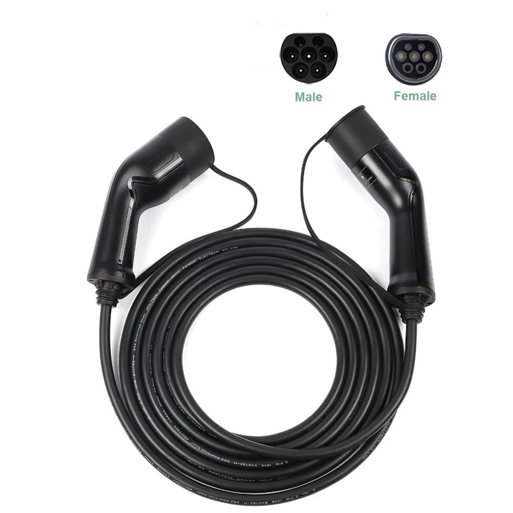 32A Ev Charging Cable Type 2a Type 2 22kw 3 Phase Evse Dual Head Charger 5m For New Energy Car Charger Fast Charging Station