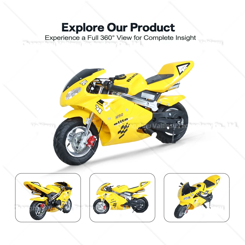 Прямые продажи с завода 49cc небольшой мотоцикл на топливе Карманный Байкер подходит для детей