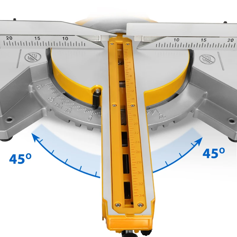 LUXTER 254mm 2400W woodworking bench top Multi-cutting Sliding Miter Saw Mitre Saw Power Saw
