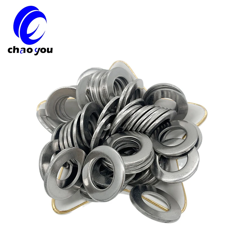 Factory Wholesale Manufacturer Silver Stainless Steel Metal Round Metal Hook Hanging Eyelet Screw Washer