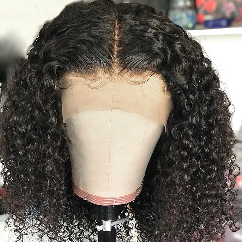 Most Popular T Part Human Hair Wig, Wholesale Price Mink Brazilian Hair Wig, Short Lace front Bob Wigs For All Women