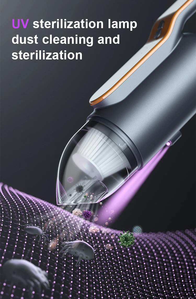 Powerful Suction Ultra-Light Portable  Li-ion Battery Rechargeable Vacuum Cleaner for Cleaning Home Office Car