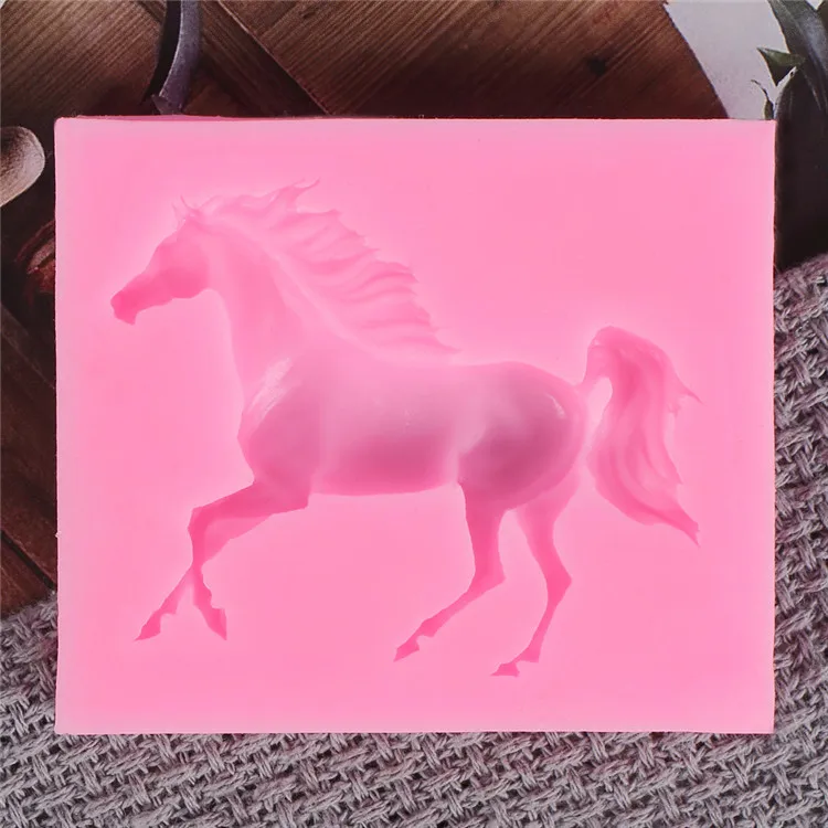 
3D Horse Silicone Mold Animal Cake Cupcake Fondant Chocolate Sugarcraft Candy Mould DIY Cake Decorating Tools 