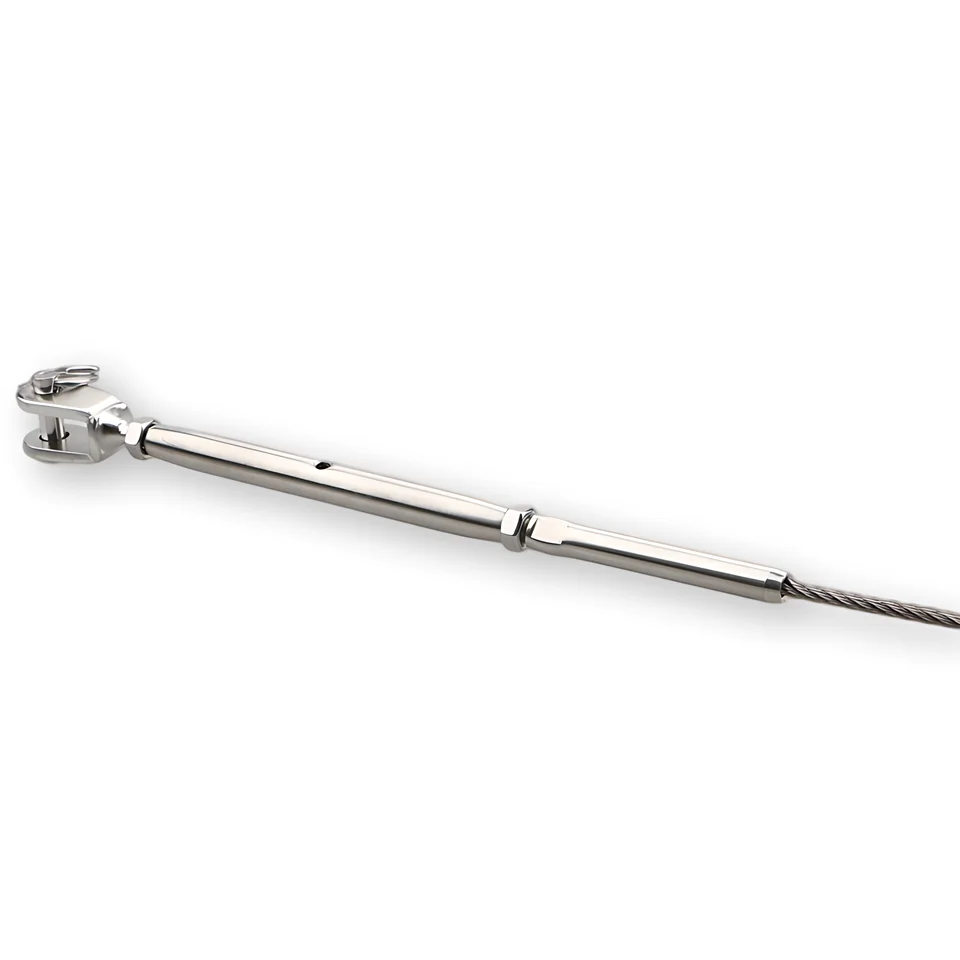 Rigging Screw Wire Rope High Quality Stainless Steel Opp Bag Sliver Investment Casting Polished Double Hook Us Type Turnbuckle