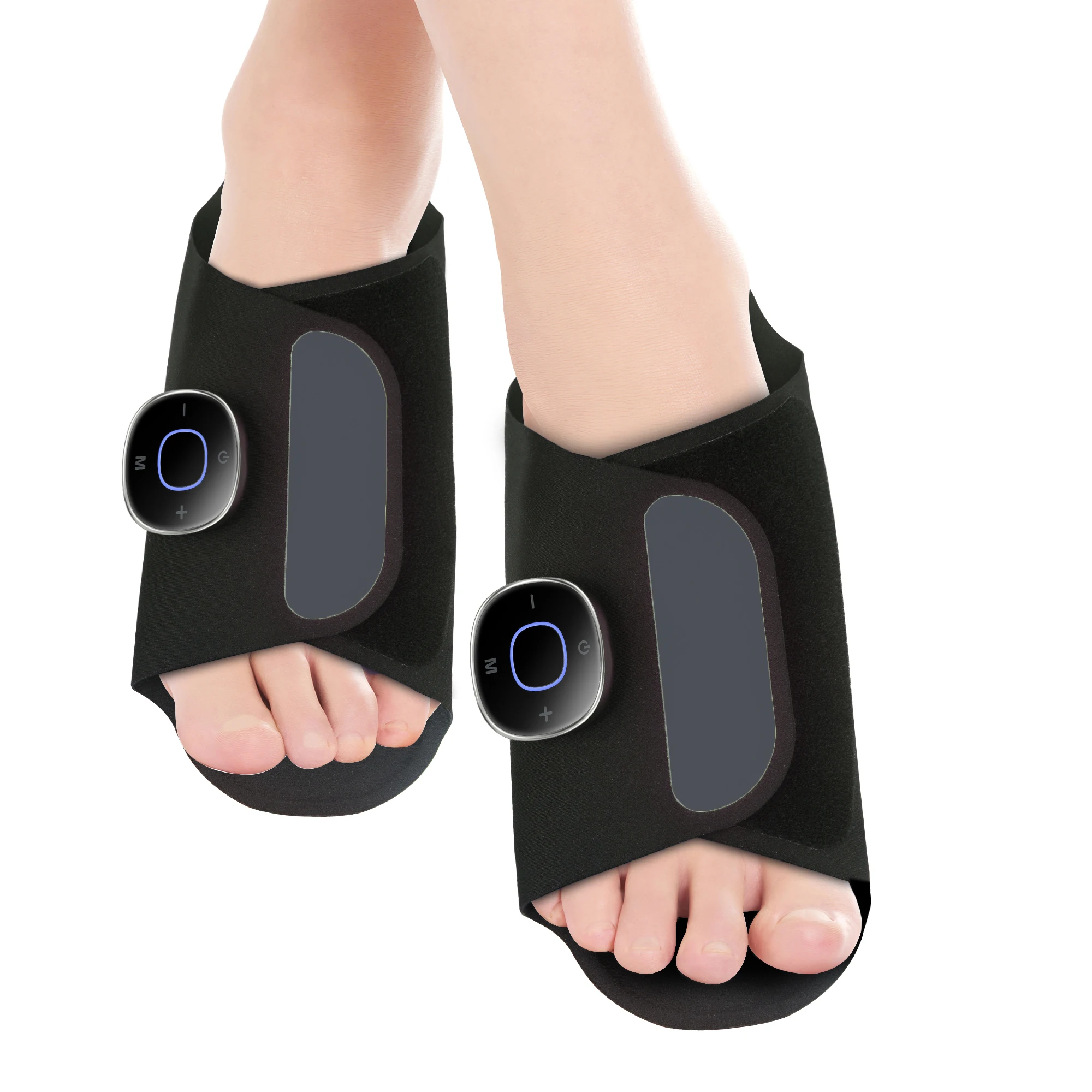 Portable Acupressure Reflexology Vibrating Shoe With Massager Foot Care Massage Slippers