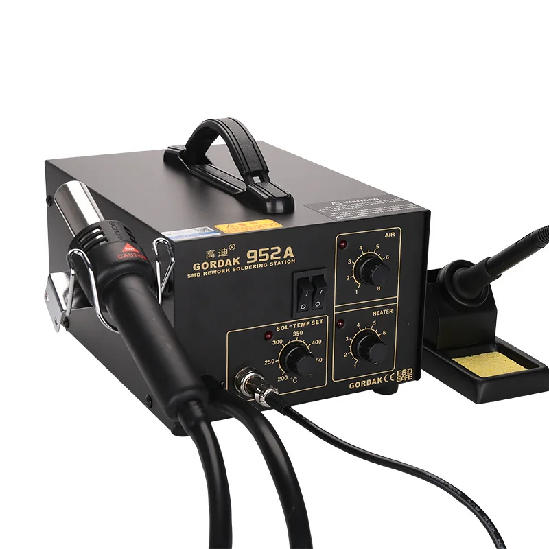 952A Soldering Station  2 in 1 Hot Air Stations And Electric Soldering Iron BGA Rework Station