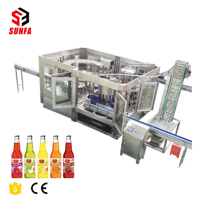 
Automatic PET bottle glass bottle juice drink filling machine juice drink filling complete set of equipment 