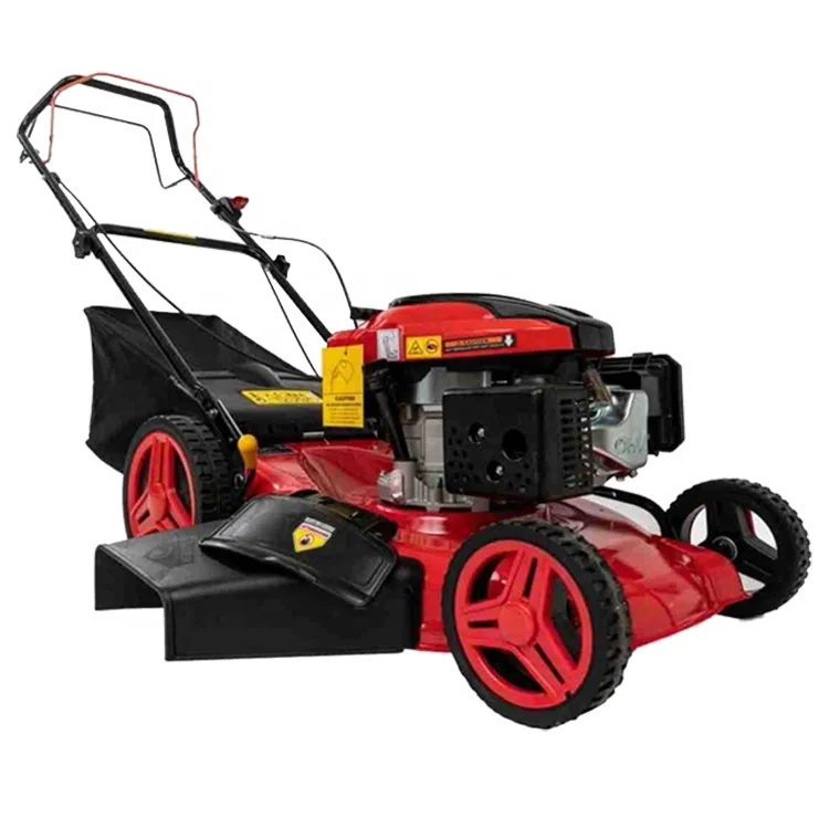 ZZGD Gasoline lawn mower self-proelled garden lawn mower 18 inch lawn mower