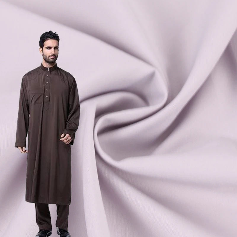 Made in China cheap price spun polyester fabric cotton feeling fabric for long shirt