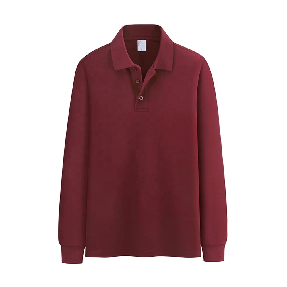 High quality Custom Cotton Polo Shirt Design Long Sleeve Blank Color Polo t Shirts Men For Golf Sport Shirt