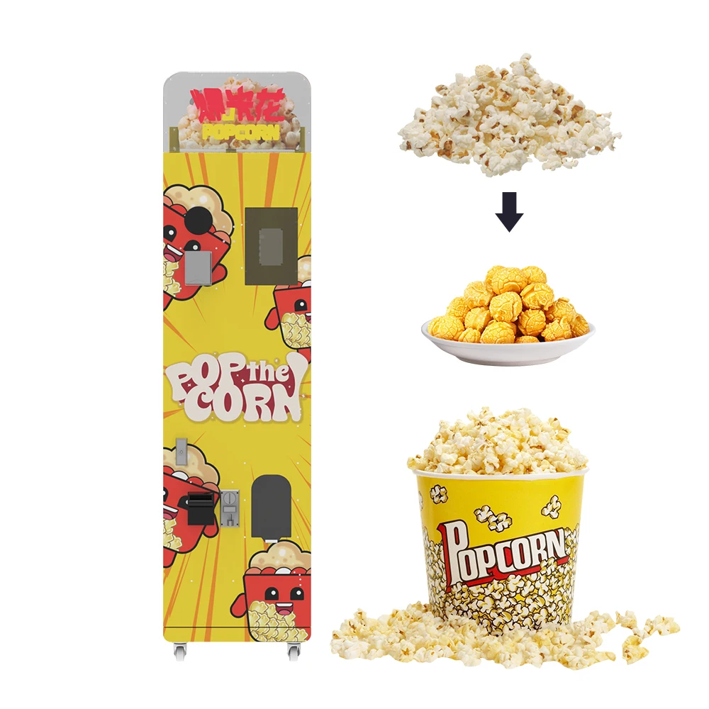 Большой Профессиональный автоматический автомат для попкорна