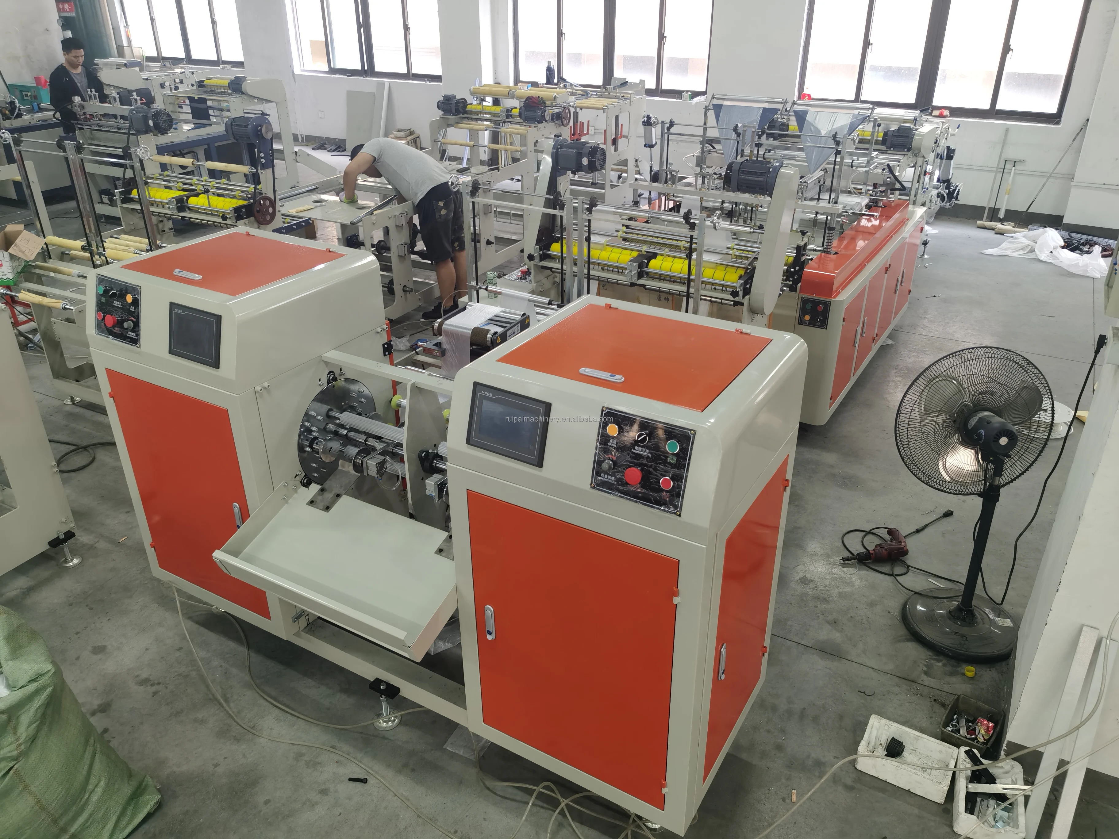 HDPE LDPE automatic roller changer Pet doggy kitten poop biodegradable clean up coreless trash on rolling bag machine