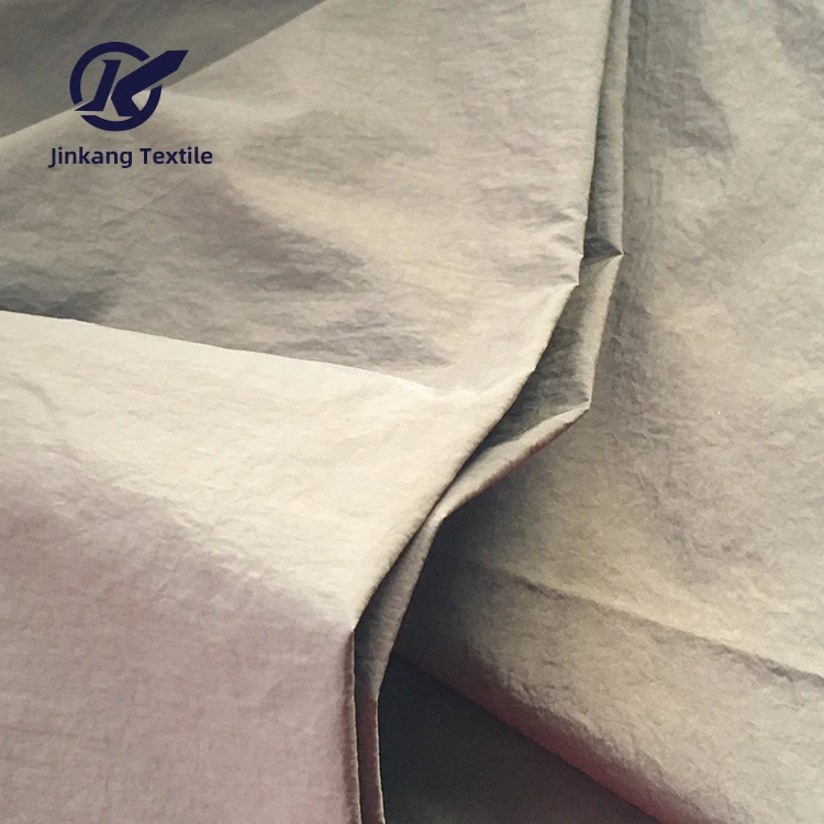 
Jiangsu high quality nylon taffeta 40d 320T full dull crinkle looking waterproof washer for outdoor garment 